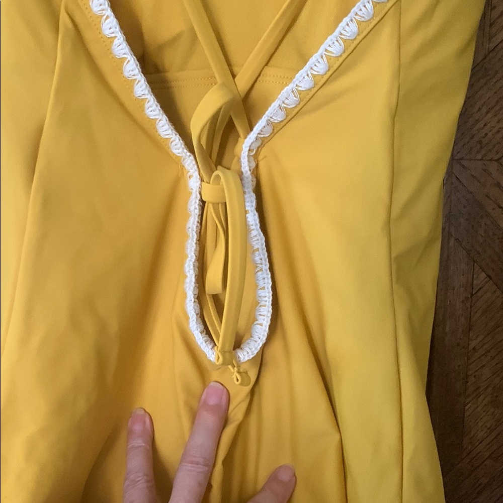 Shade & Shore Yellow One Piece Swimsuit - Picture 6 of 12